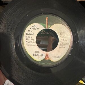 The Beatles Black Vinyl with Green Apple Label 45rpm